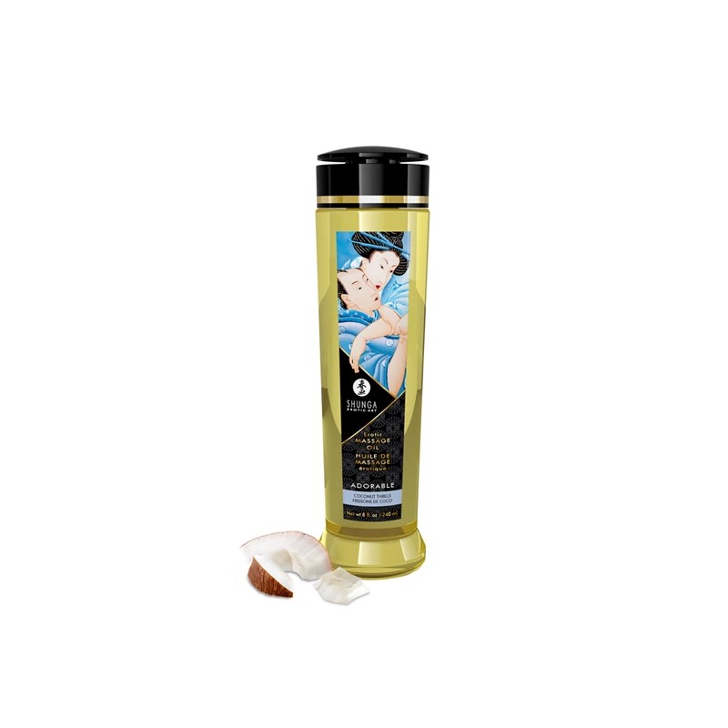 Olejek do masażu - Shunga Massage Oil Adorable Coconut Thrills 240 ml